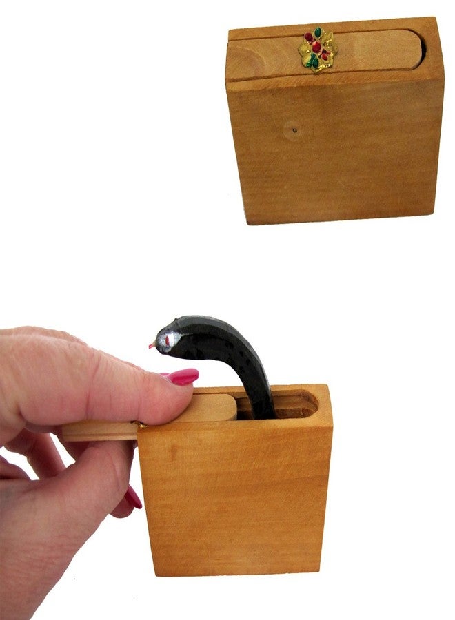 IIV Treasure Gurus Surprise Snake Bite in Wooden Box Gag Gift Practical Joke Prank Toy